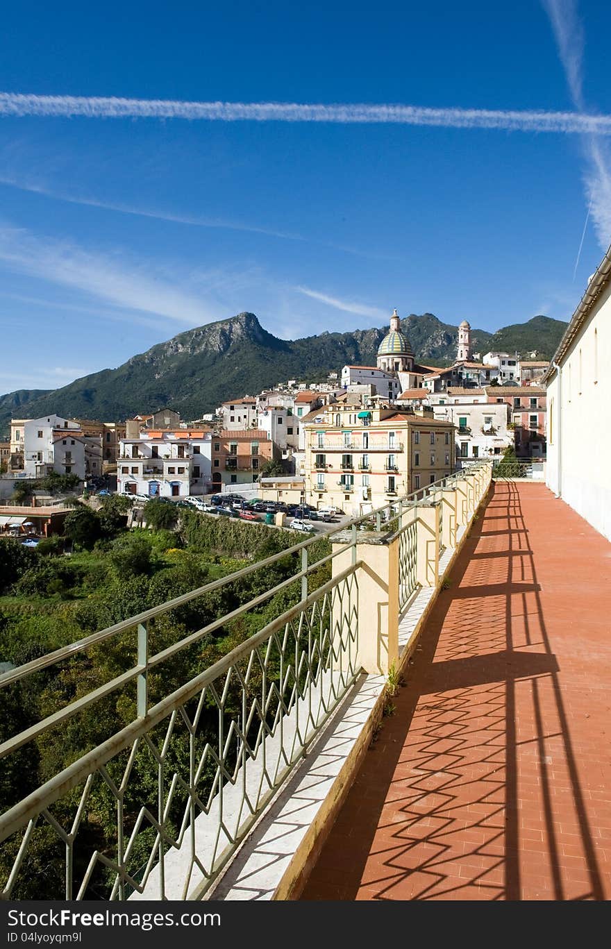 Panoramic view of Vietri sul Mare