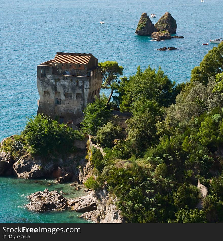 Panoramic view of Vietri sul Mare