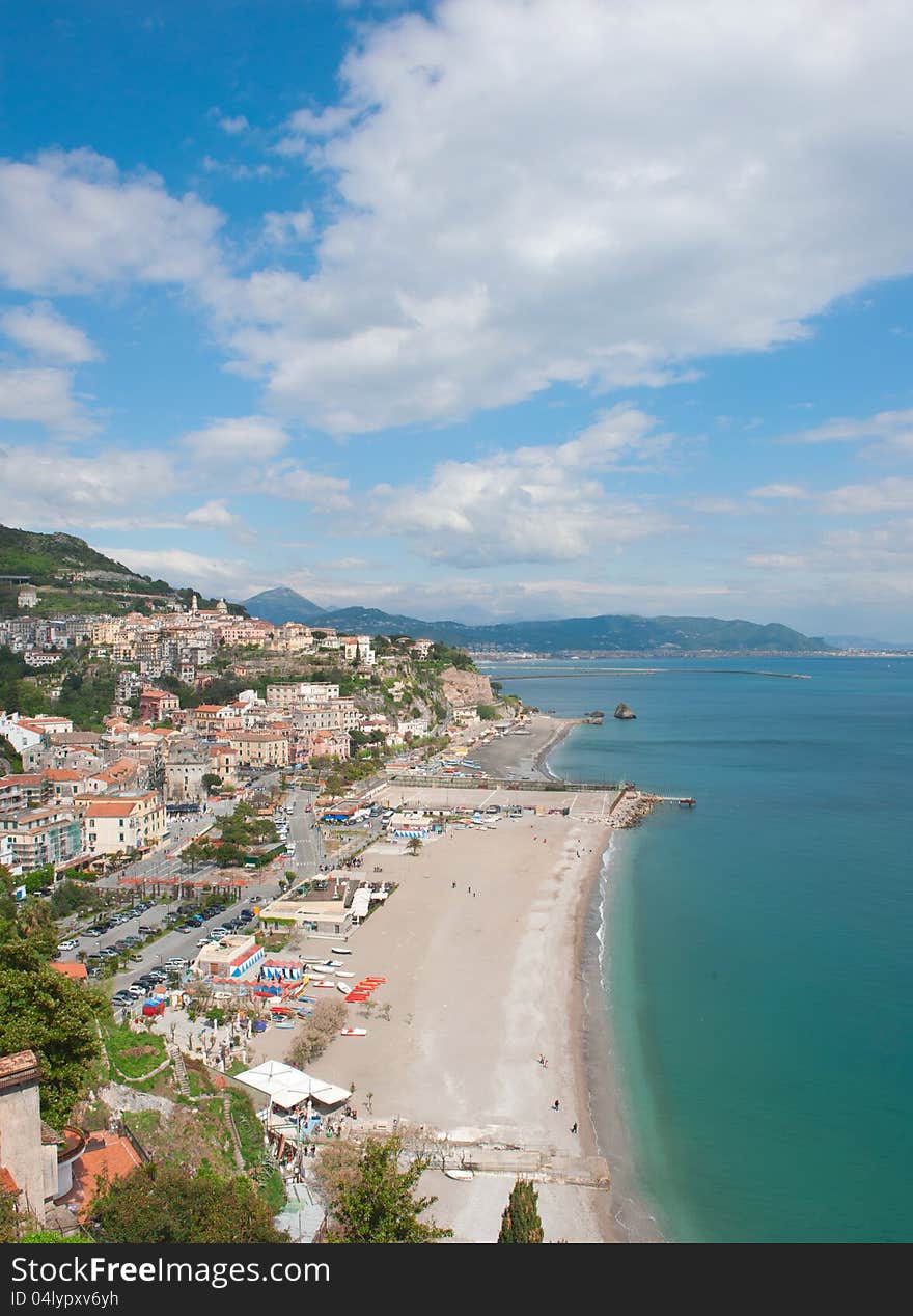 Panoramic view of Vietri sul Mare