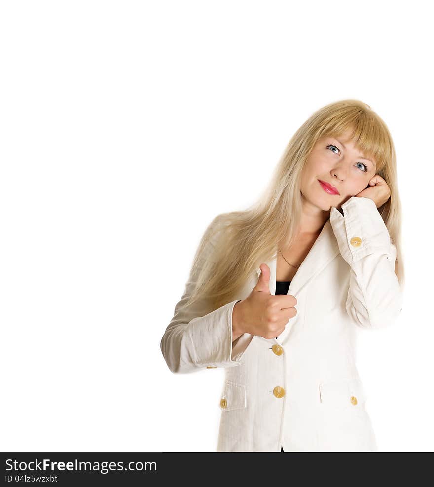 Business Woman talking on the phone