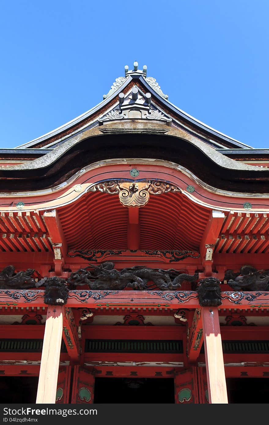 Roof of Japanese temple, Japan. Roof of Japanese temple, Japan.