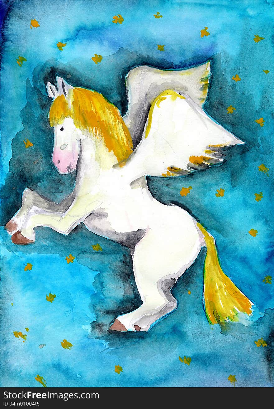 Pegasus, flying among the stars