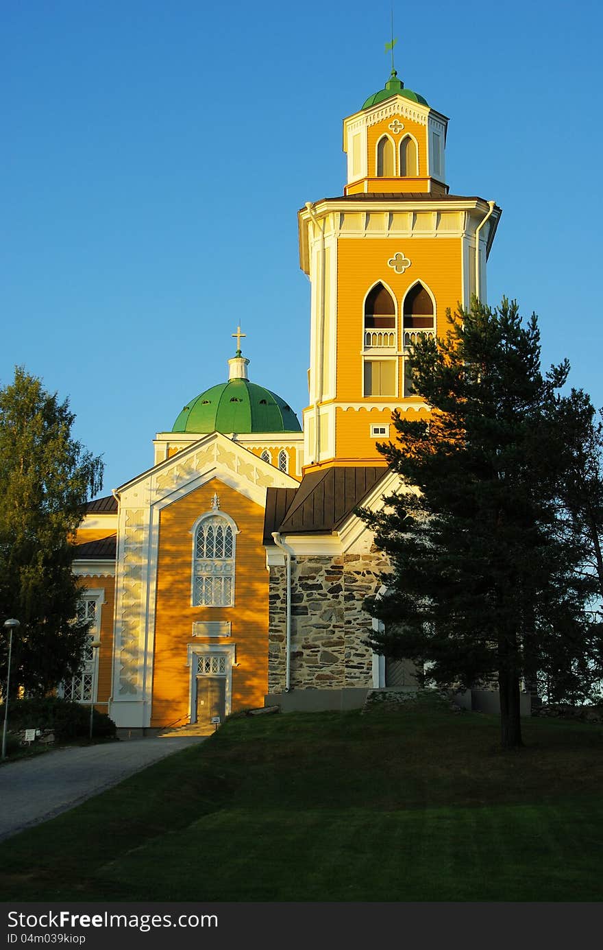 The biggest wooden church in the world. The biggest wooden church in the world