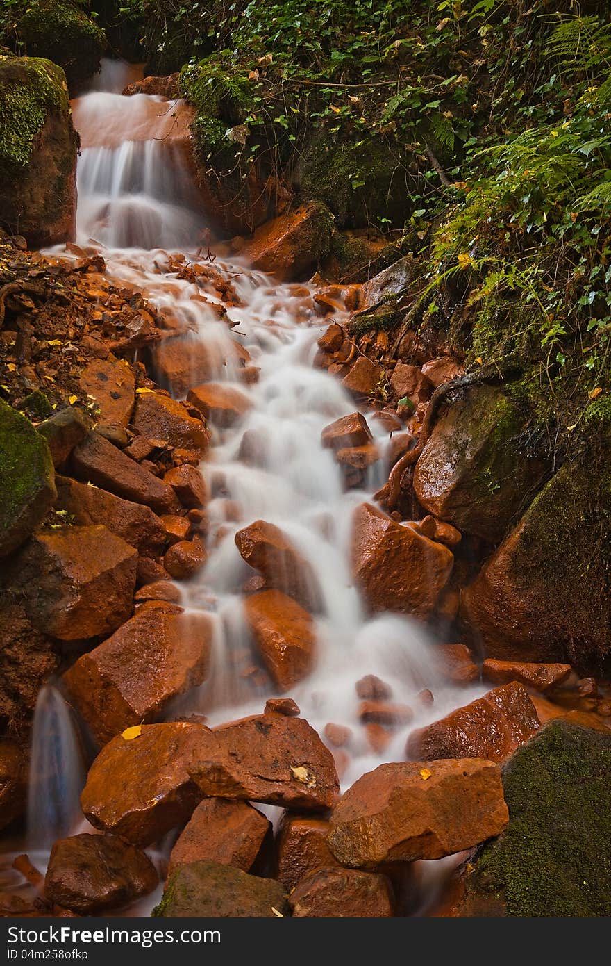 Waterfalls in the czech republic.