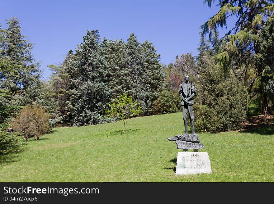 A famous statue in the Miramare Castle park in Trieste. A famous statue in the Miramare Castle park in Trieste