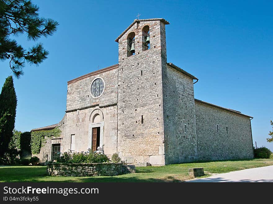 The abbey of st. nicolò in sangemini, terni, umbria, italy. The abbey of st. nicolò in sangemini, terni, umbria, italy