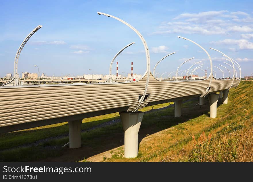 Junction of highways,highway overpass