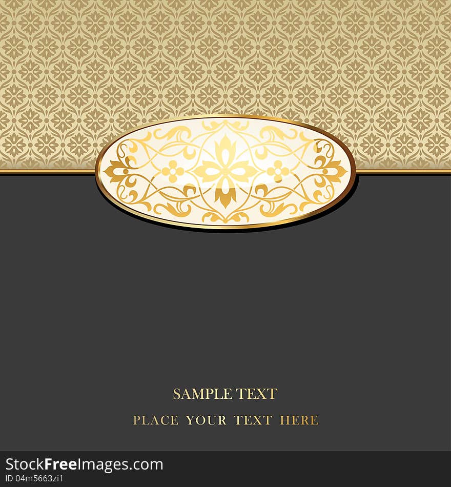 Design of a vector background in vintage style. Design of a vector background in vintage style