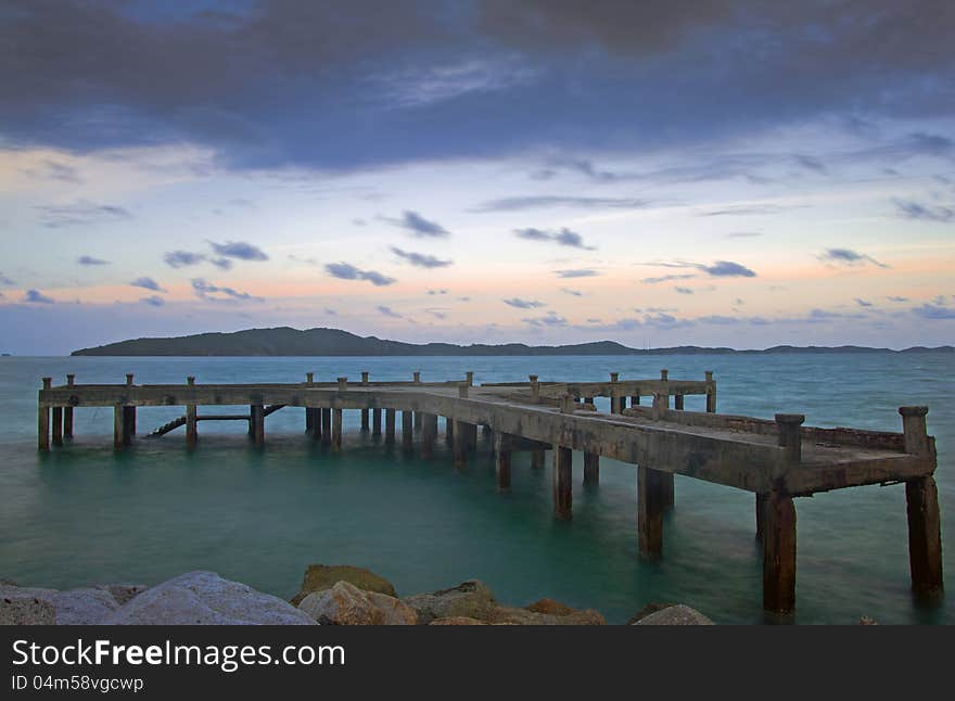 Deserted pier.