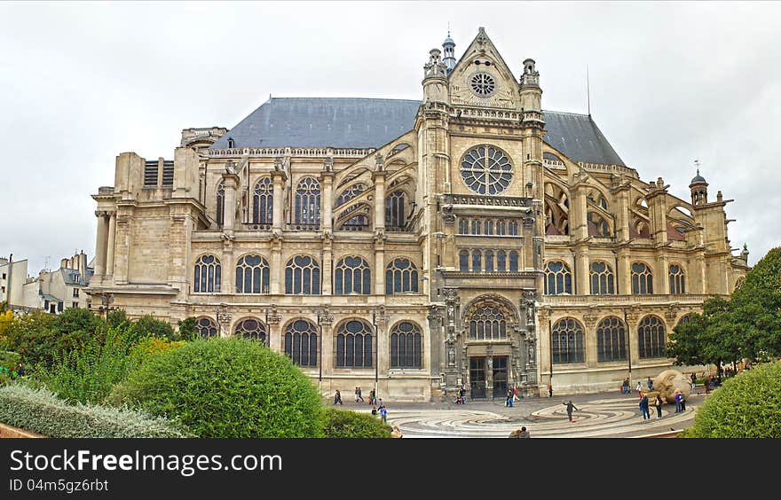 The Church of Saint Eustache. Paris. France.