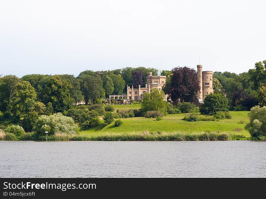 Babelsberg Castle on the Glienicker Lake