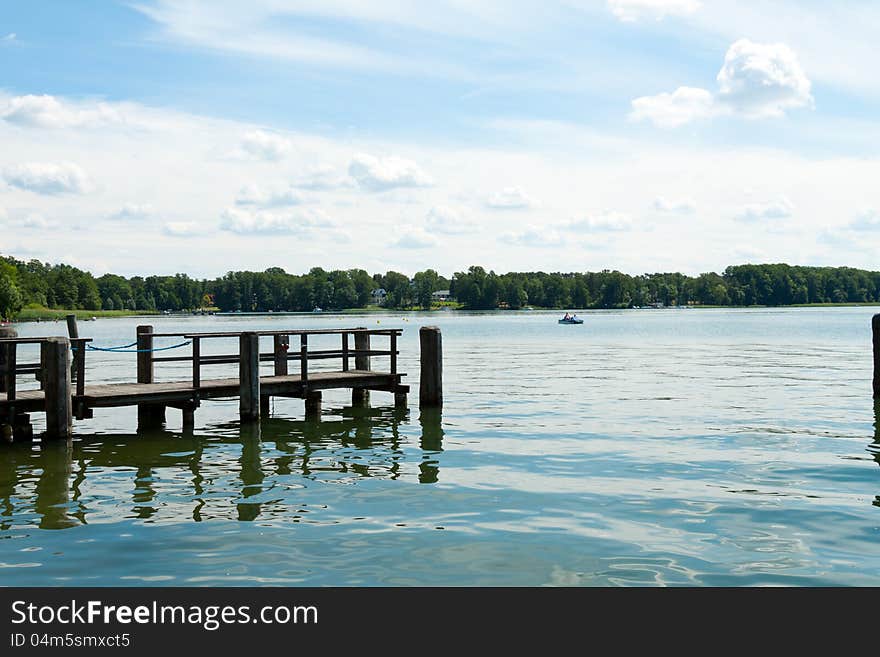 Footbridge in Scharmutzelsee