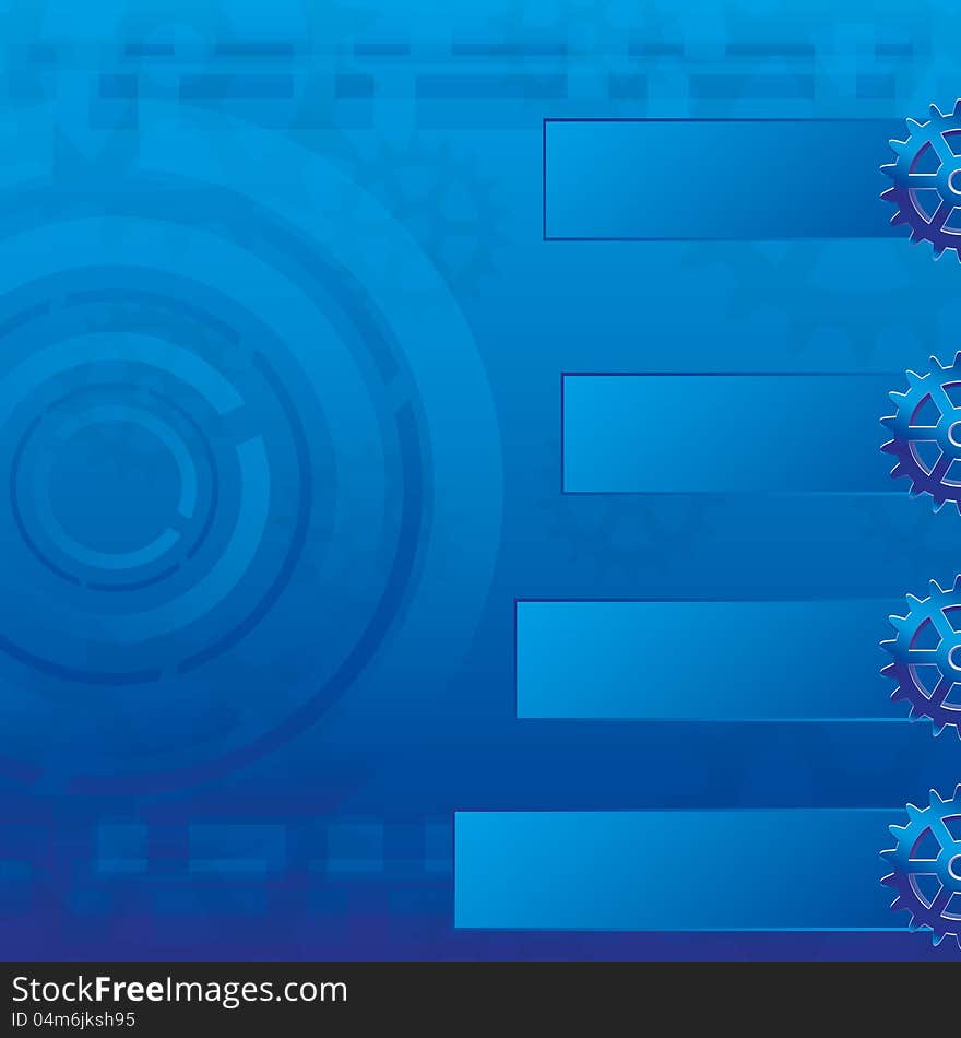Abstract blue business background card. Abstract blue business background card