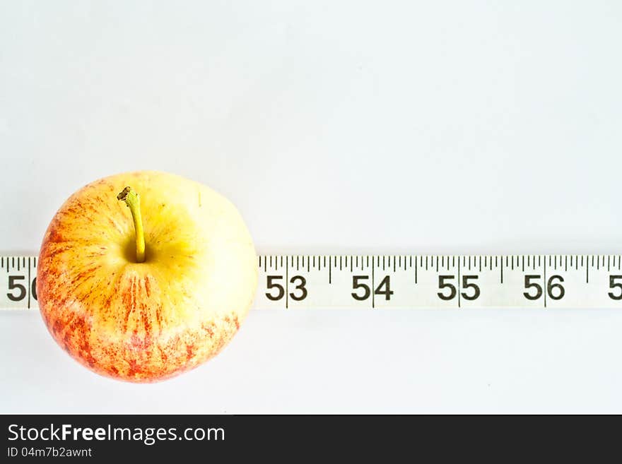 One apple on line number as time life