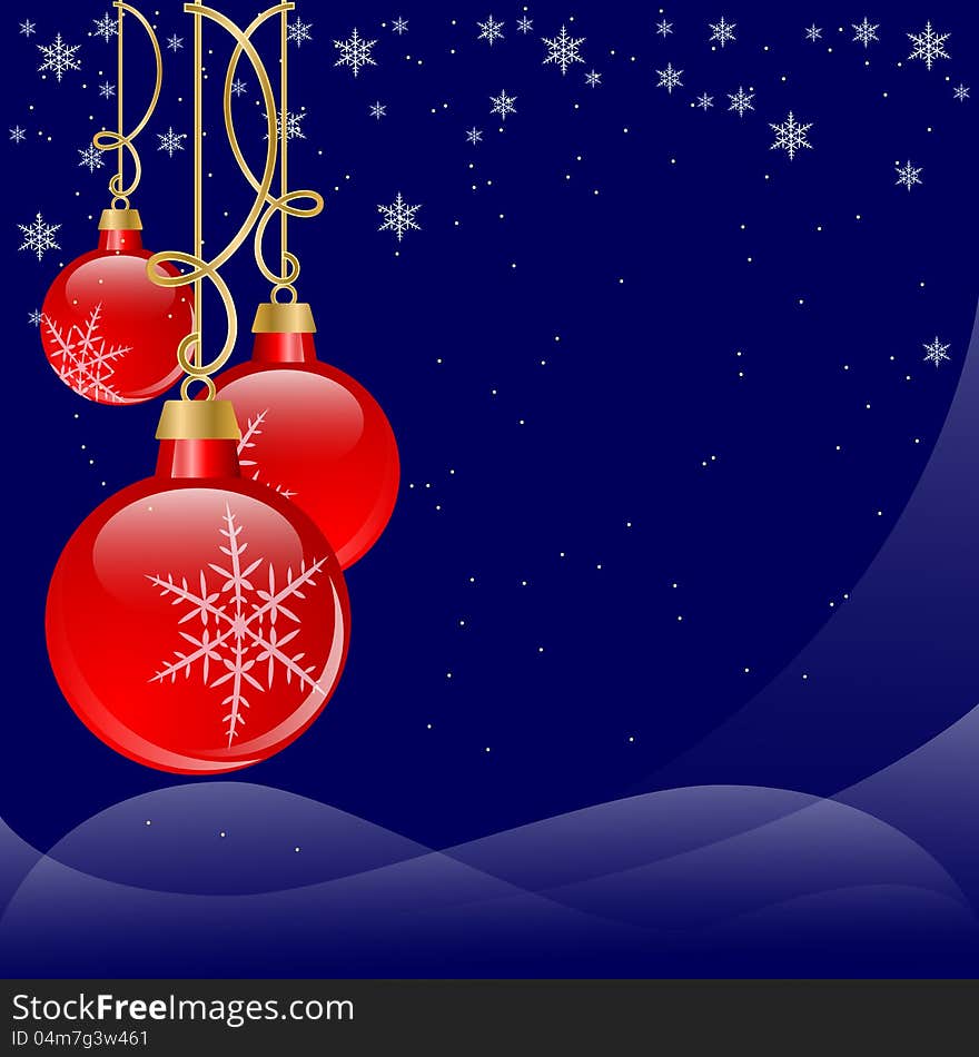 A Christmas and New Year background. A Christmas and New Year background