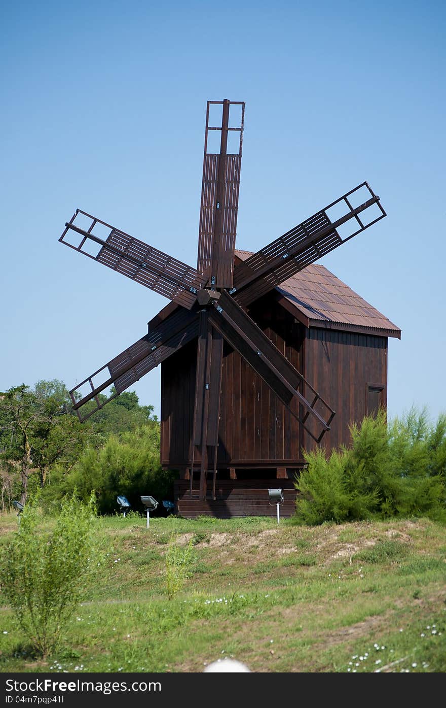 Wooden mill in Tulcea city