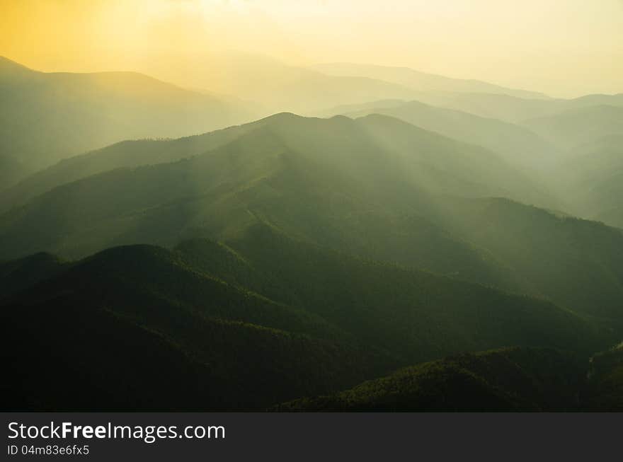 Piatra Craiului on the top - landscape