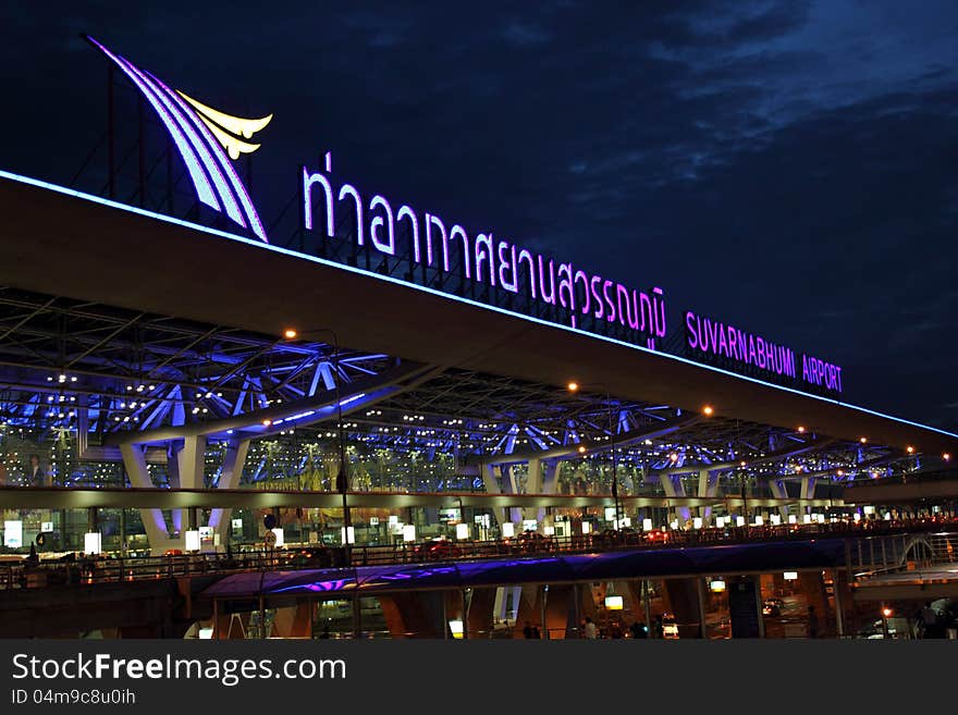 The modern infrastructure of the airport thailand