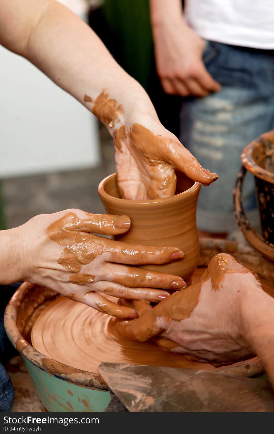 Potters make a pot