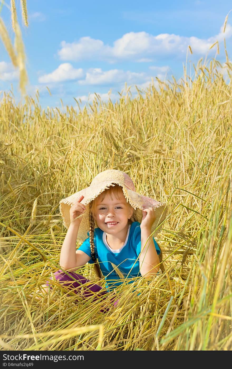 The child in the rye field