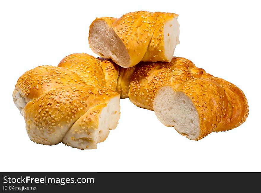 Bread, food, Isolated white background photo. Bread, food, Isolated white background photo.