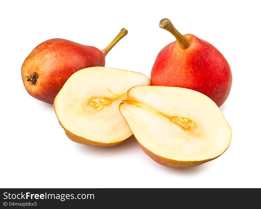 Cut pears