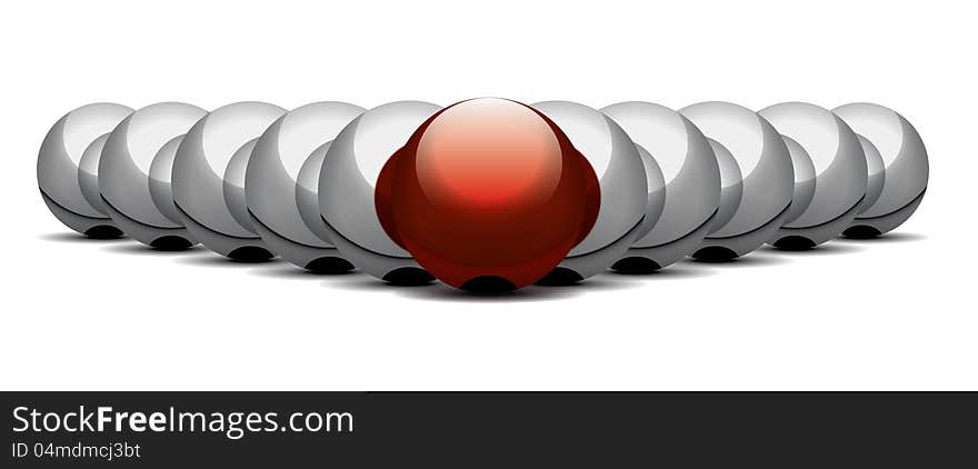 isolated illustration of balls on a white background. isolated illustration of balls on a white background