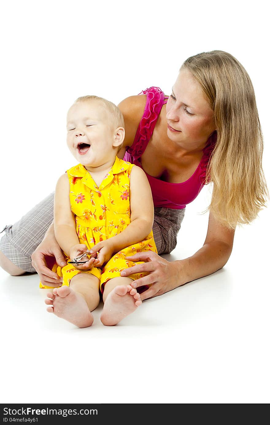 Beautiful women with baby . Beautiful women with baby