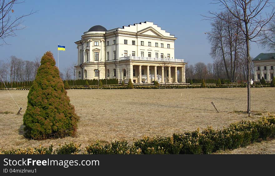 The image of beautiful architectural ensemble in Baturin town. The image of beautiful architectural ensemble in Baturin town