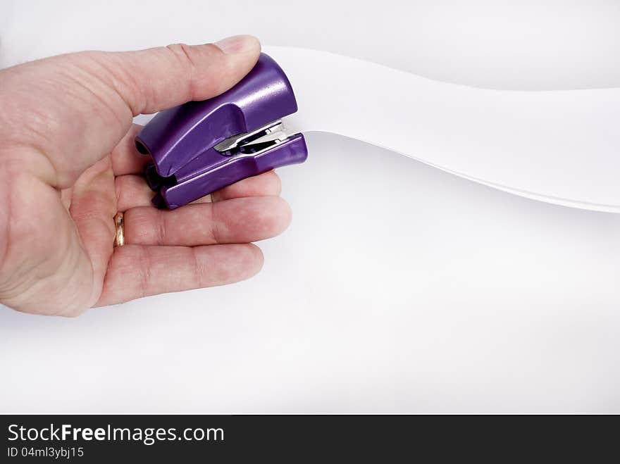 Use a stapler if you want to hold paper together. Use a stapler if you want to hold paper together