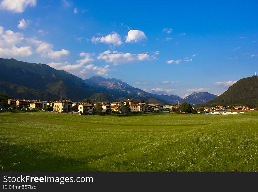 View of the city of Rovetta (BG), Italy. View of the city of Rovetta (BG), Italy