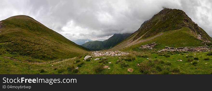 Alps, France &x28;Col de Tricot&x29; - Panorama