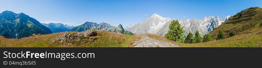 Alps, France &x28;by Courmayeur&x29; - Panorama