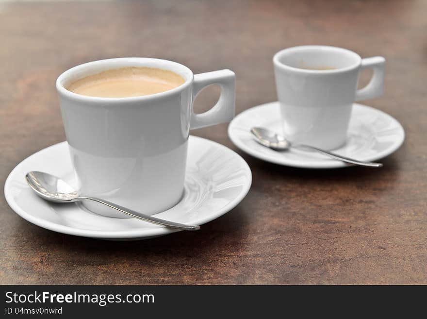 Close-up of a delicious cup of coffee or hot chocolate. Close-up of a delicious cup of coffee or hot chocolate