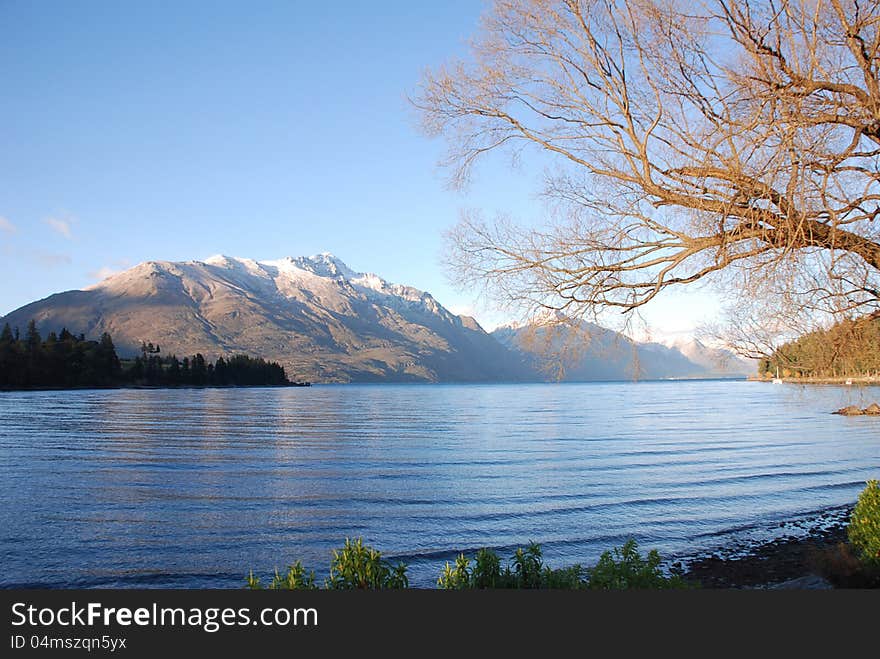 Nice natural lake view in Newzealand. Nice natural lake view in Newzealand