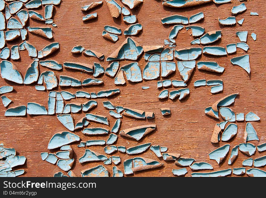 Texture of paints shabby wooden surface