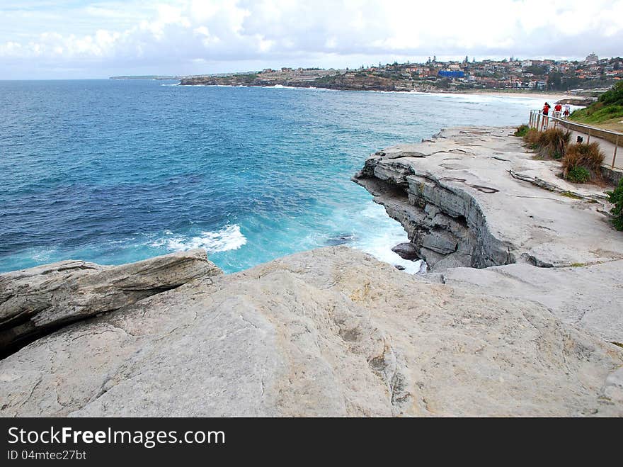 Walking around the sea in Australia