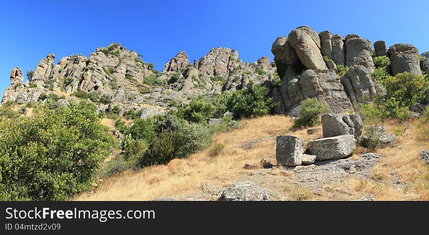 Majestic mountain panorama