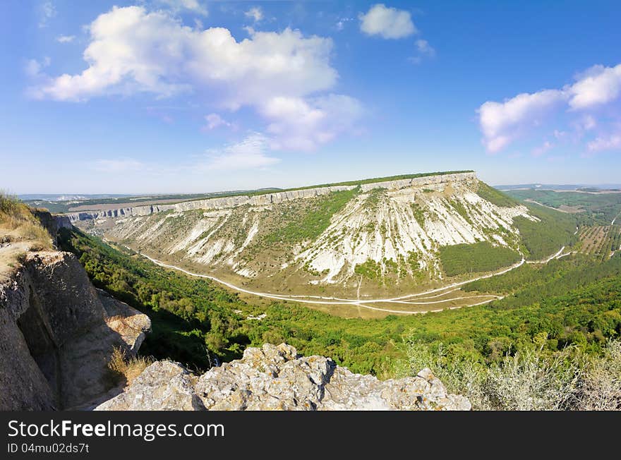 View of the Canyon from the Mountain Heights