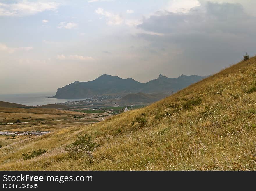 View of the Bay with the unusual stormy light