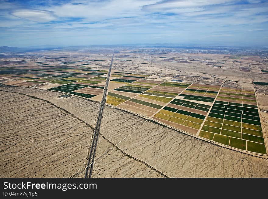 Farmland Meets the Desert