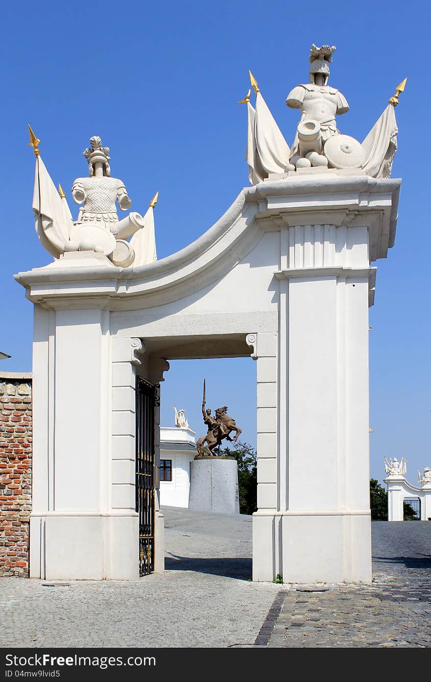 Gate Detail Of Bratislava Castle. Slovakia