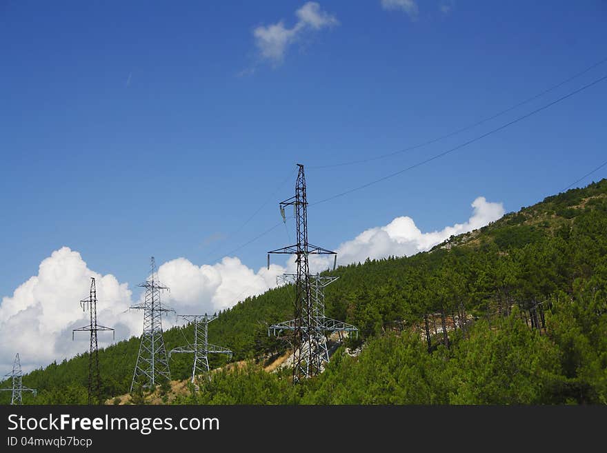 High-voltage power line