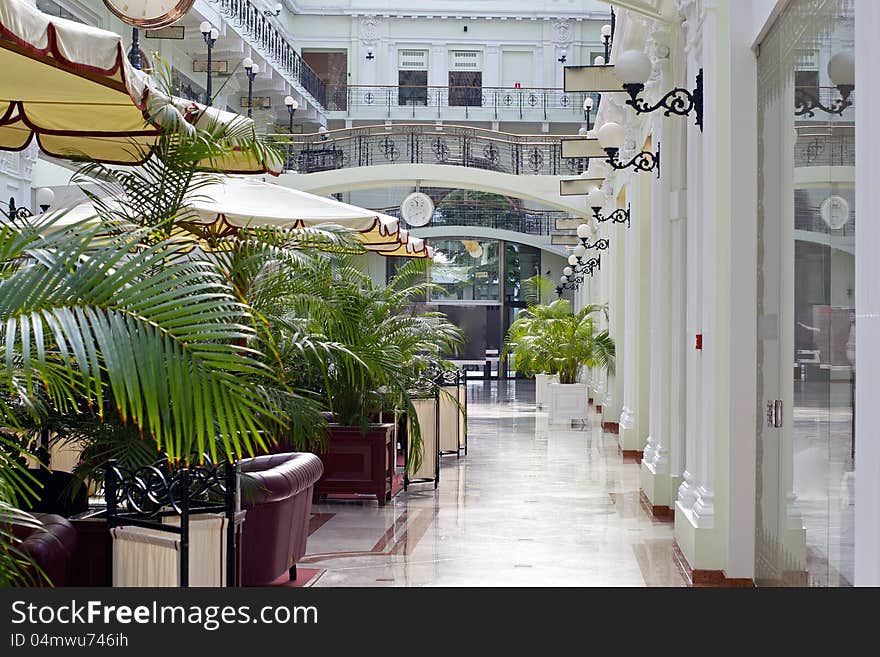 A image taken inside a shopping mall. Moscow-Russia. A image taken inside a shopping mall. Moscow-Russia