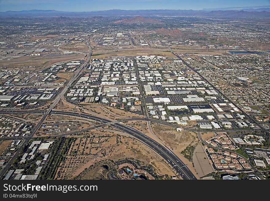 Major Highways connecting Phoenix & Tempe, Arizona. Major Highways connecting Phoenix & Tempe, Arizona