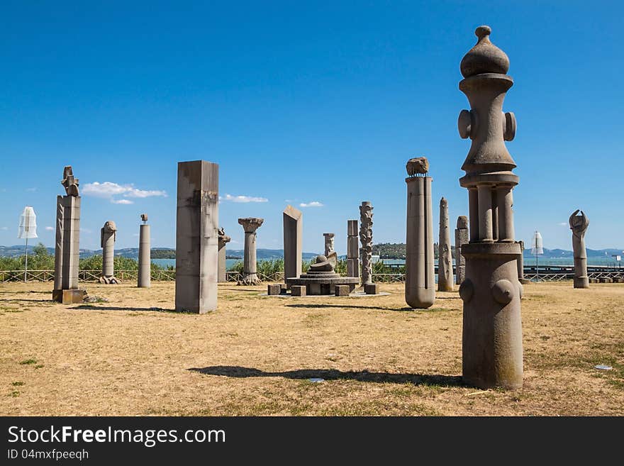 Columns of campo del sole. Columns of campo del sole