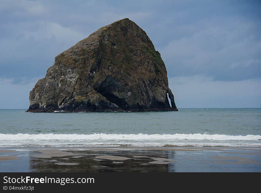 Hay Stack Rock at Pacific City, Oregon