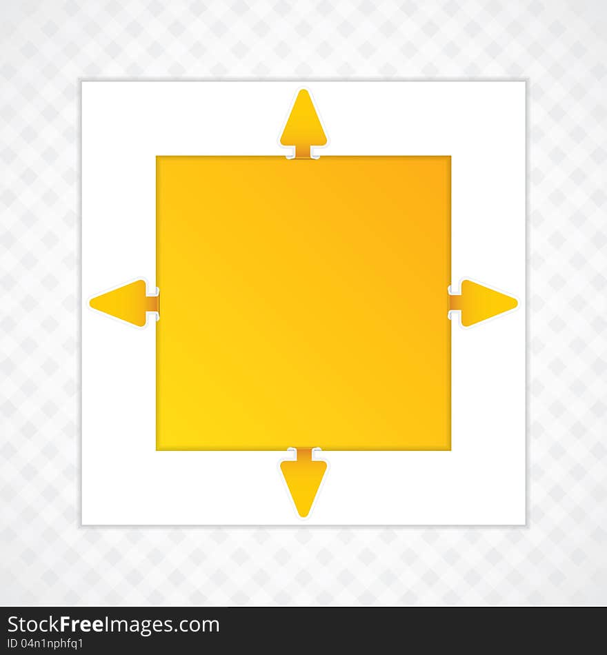 Presentation Template.Yellow business vector