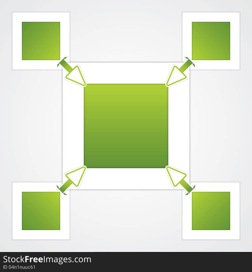 Presentation Template.Green Business vector