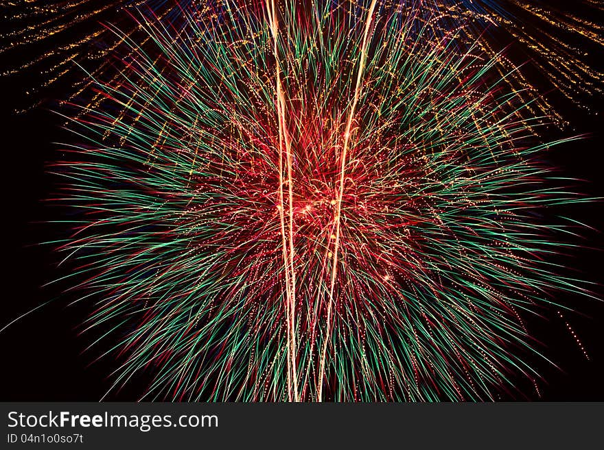 Spectacular Fireworks in Nagano Prefecture, Japan. Spectacular Fireworks in Nagano Prefecture, Japan.